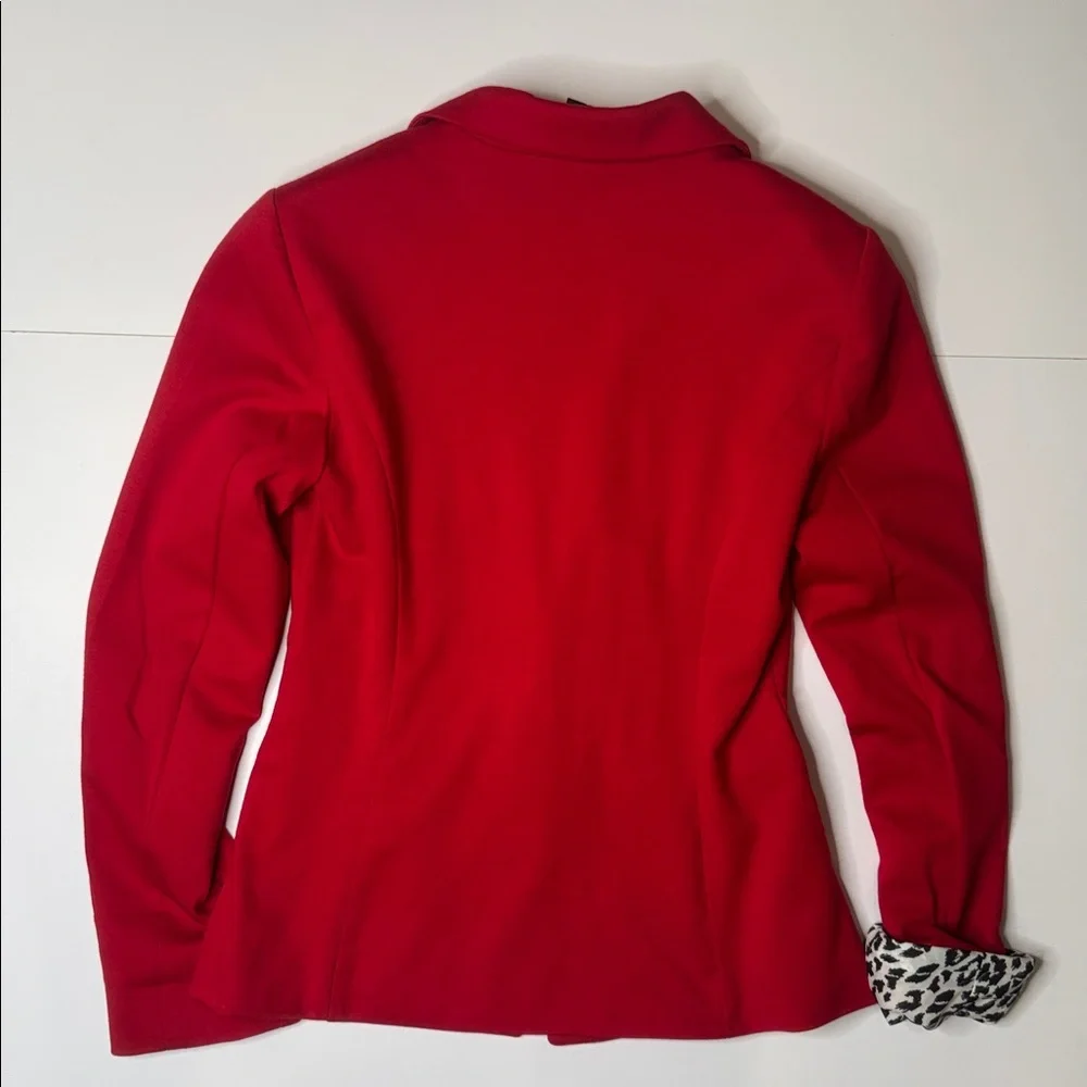 White House Black Market Bold Red Blazer - Picture 5 of 5
